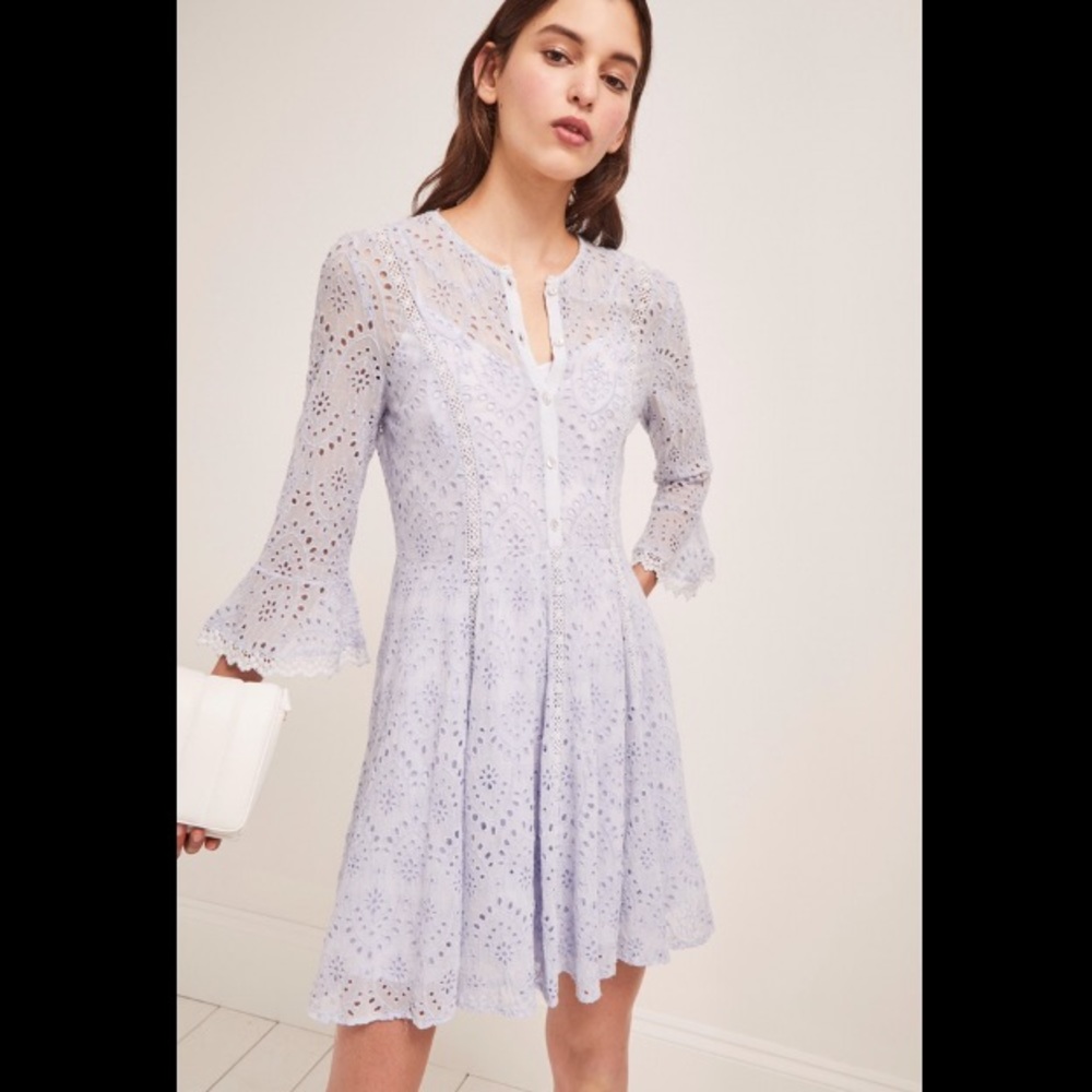 NWT French Connection Derna Drape Lace Dress